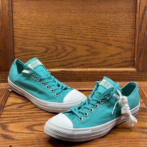 Converse CTAS Shield‎ Canvas Ox Aegean Aqua Black Buff Shoes